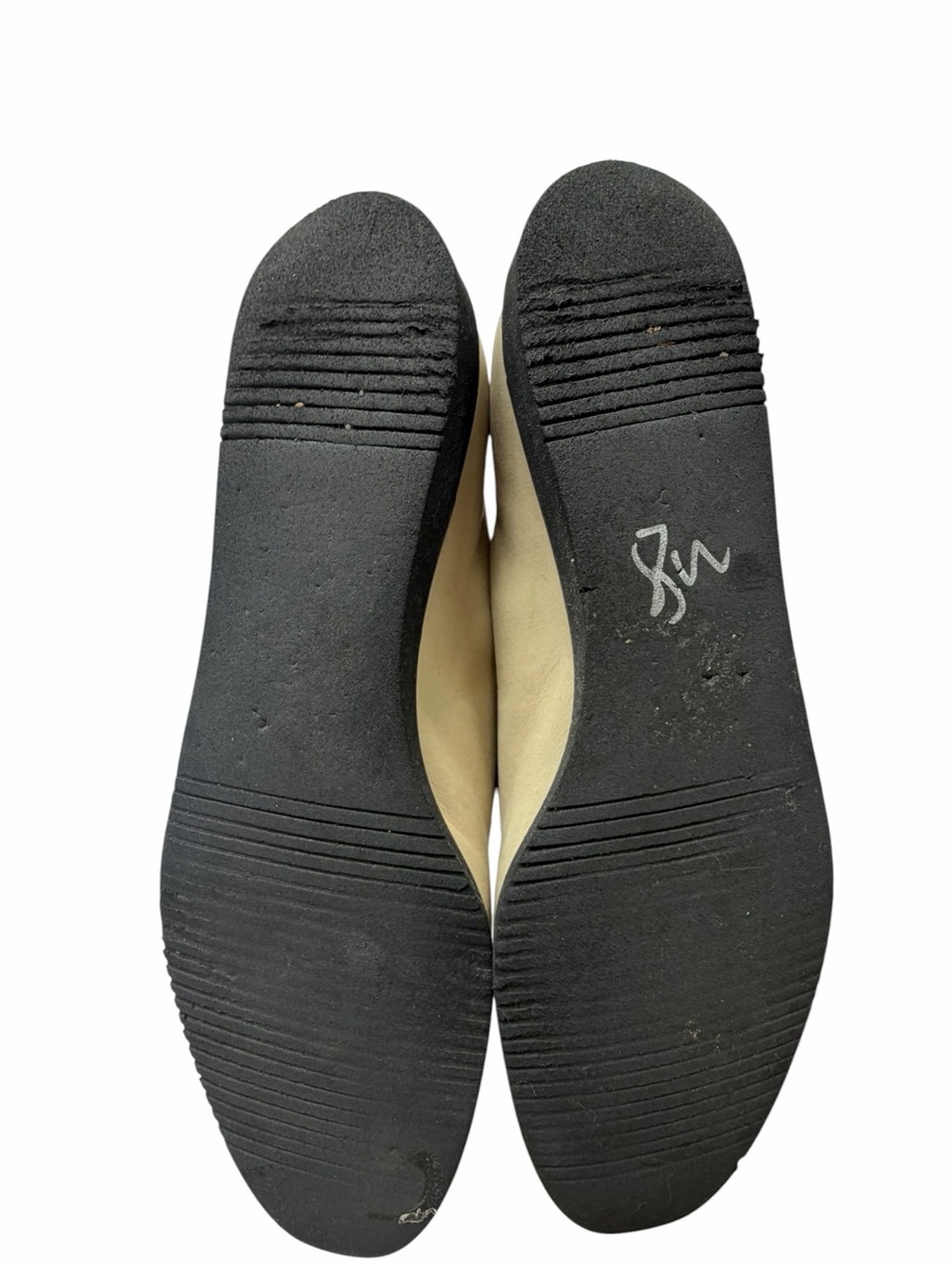 VTG Salvatore Ferragamo Beige Leather Belgian Bow Loafers 9.5 4A - Picture 6 of 6